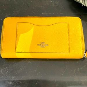 Bright Yellow Coach Wallet